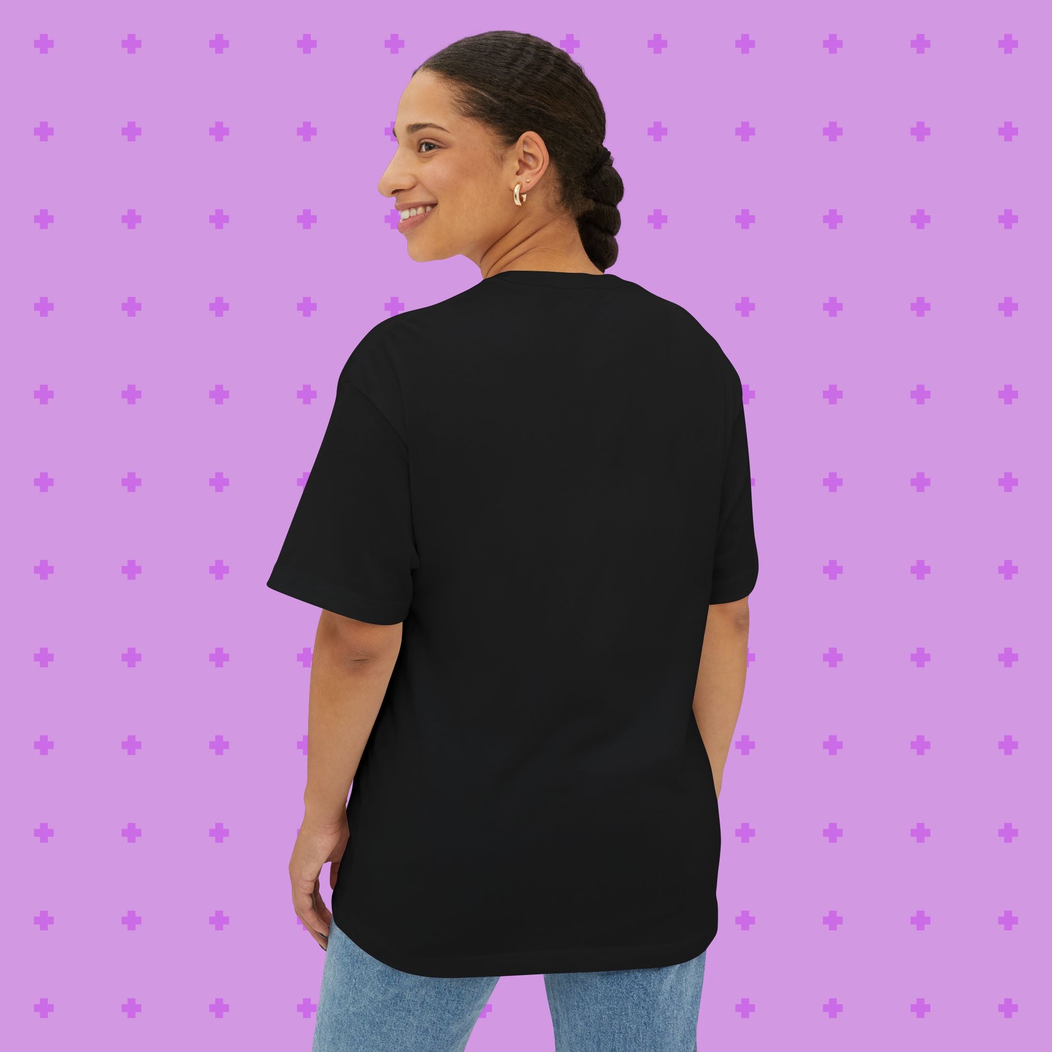 „Let Her Cook“ — Oversized Pixel Graphic T-Shirt